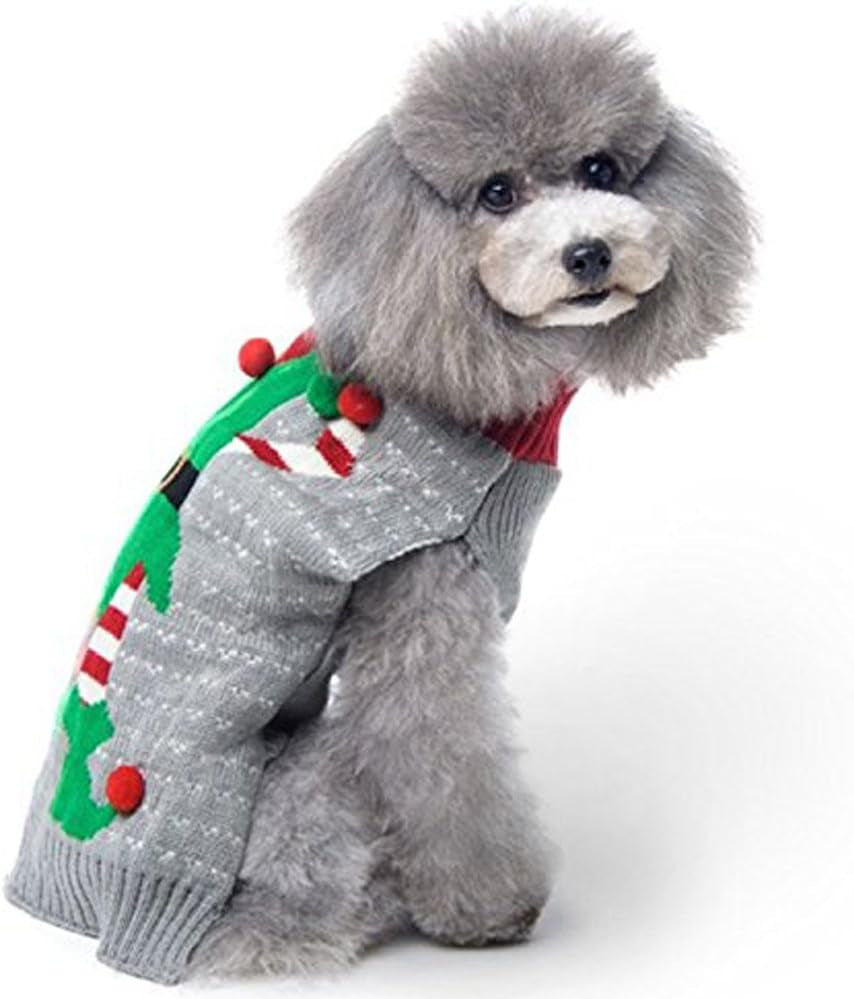 Ugly Christmas Dog Sweaters Pet Dog Winter Knitwear Warm Clothes